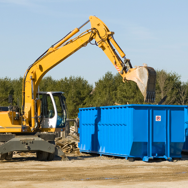 how many times can i have a residential dumpster rental emptied in Tasley VA